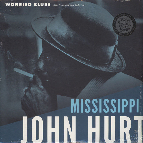 Mississippi John Hurt : Worried Blues (LP,Compilation,Reissue)