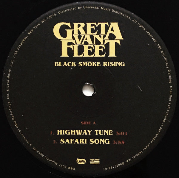 Greta Van Fleet : Black Smoke Rising (12", EP)