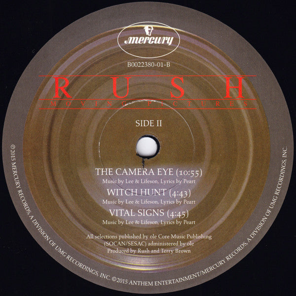 Rush : Moving Pictures (LP,Album,Reissue,Remastered)