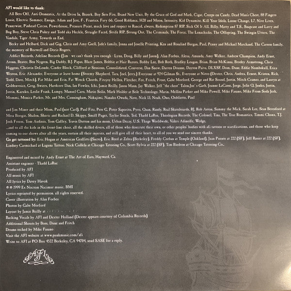 AFI : Black Sails In The Sunset (LP,Album,Limited Edition,Reissue,Remastered)