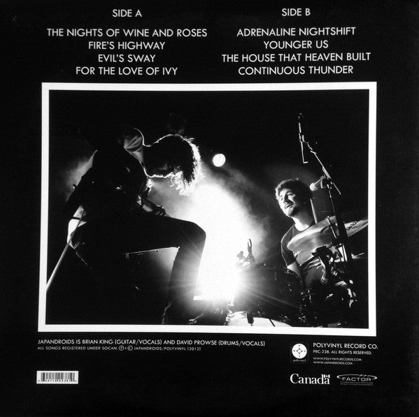 Japandroids : Celebration Rock (LP, Album, Whi)