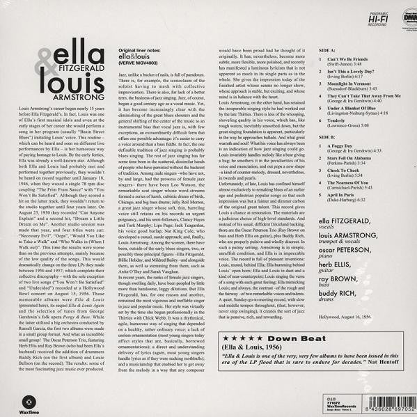 Ella Fitzgerald & Louis Armstrong : Ella & Louis (LP,Album,Reissue)