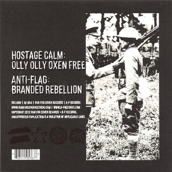 Anti-Flag + Hostage Calm : Anti-Flag + Hostage Calm (7",45 RPM,Single Sided,Etched)