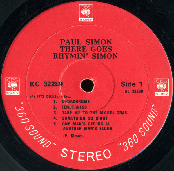 Paul Simon : There Goes Rhymin' Simon (LP,Album,Stereo)