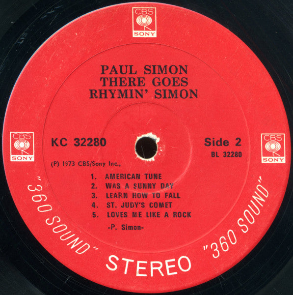 Paul Simon : There Goes Rhymin' Simon (LP,Album,Stereo)