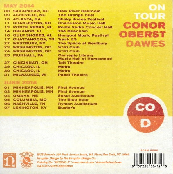 Conor Oberst / Dawes (2) : Million Dollar Bill / Easy/Lucky/Free (7", RSD, Single, Ltd)