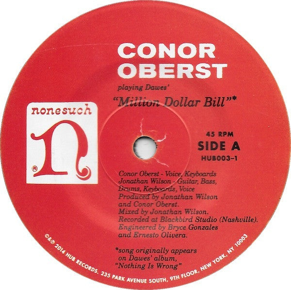 Conor Oberst / Dawes (2) : Million Dollar Bill / Easy/Lucky/Free (7", RSD, Single, Ltd)