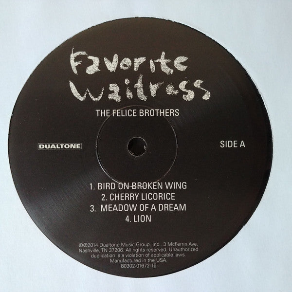 Felice Brothers, The : Favorite Waitress (LP,Album)