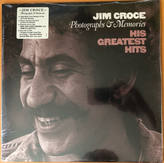 Jim Croce : Photographs & Memories (His Greatest Hits) (LP,Compilation,Repress,Stereo)