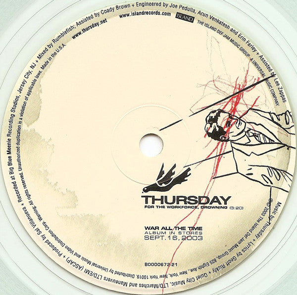Thrice / Thursday : Under A Killing Moon / For The Workforce, Drowning (7", Single, Ltd, Cle)