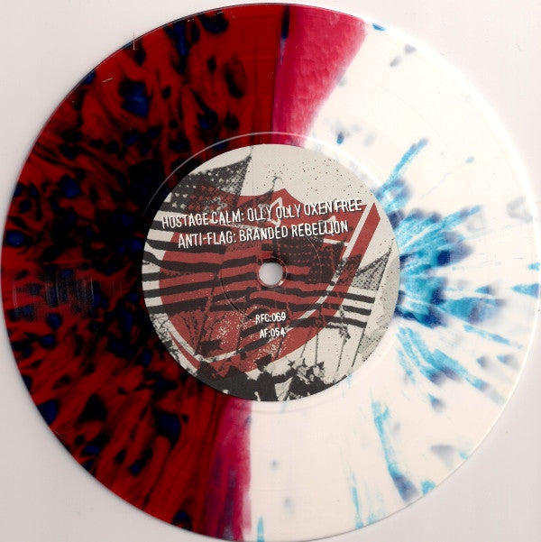 Anti-Flag + Hostage Calm : Anti-Flag + Hostage Calm (7",45 RPM,Single Sided,Etched)