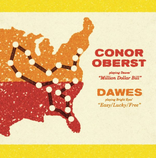 Conor Oberst / Dawes (2) : Million Dollar Bill / Easy/Lucky/Free (7", RSD, Single, Ltd)